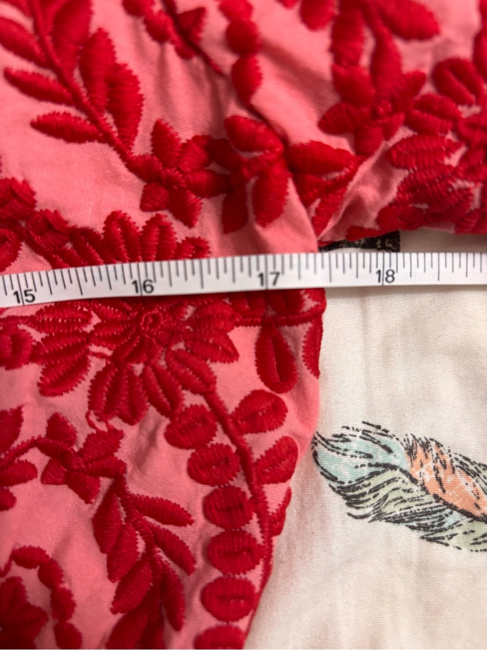 Adelyn Rae Red Embroidered V-Neck Mini Dress - Picture 8 of 9